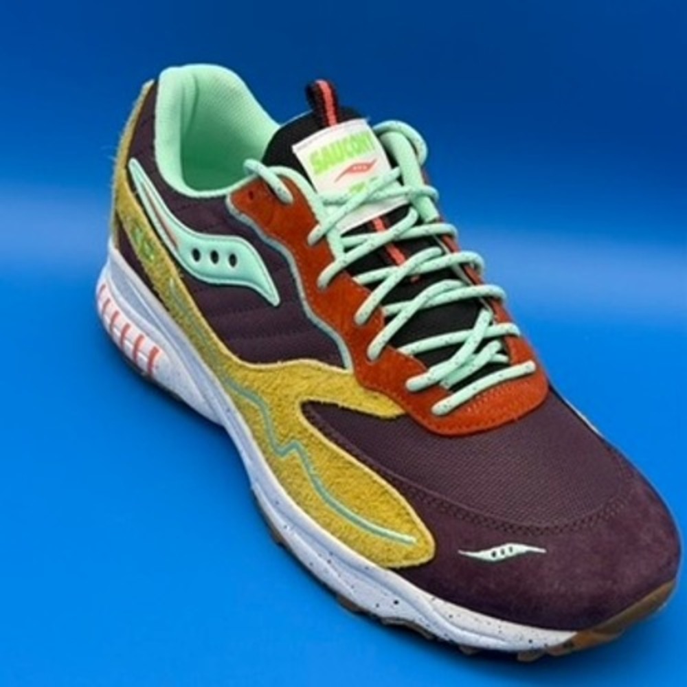 Saucony 3D Grid Hurricane Brown Mustard S70745-2 10.5 12W